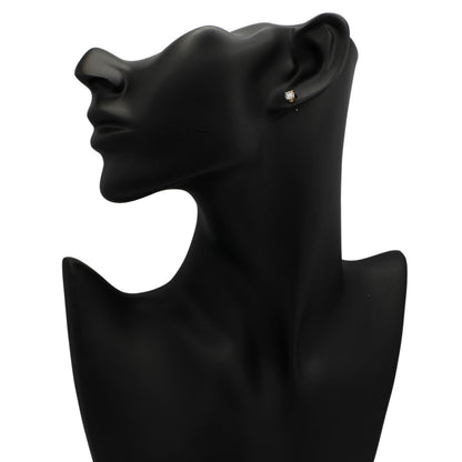 Exclusive 14K Yellow Gold 0.78 Carat Diamond Stud Earrings — Back View