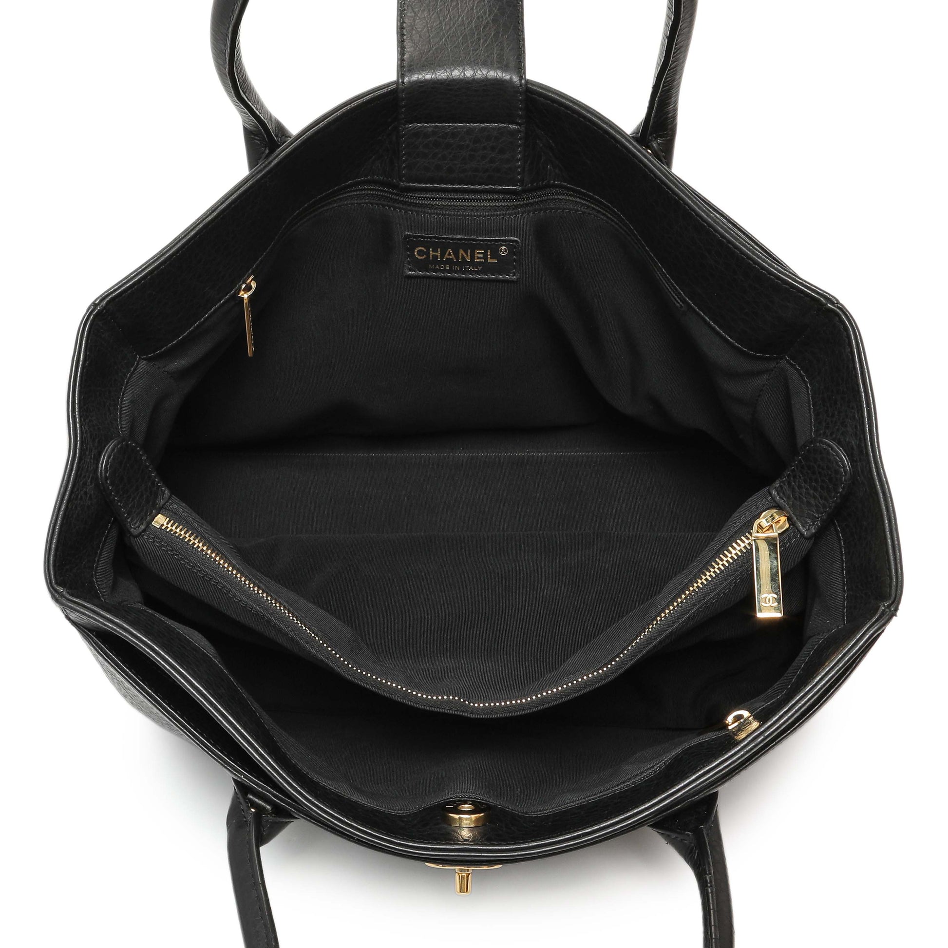 Exclusive Chanel Black Calfskin Cerf Executive Shopper Tote — Alternate View 8