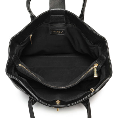 Exclusive Chanel Black Calfskin Cerf Executive Shopper Tote — Alternate View 8