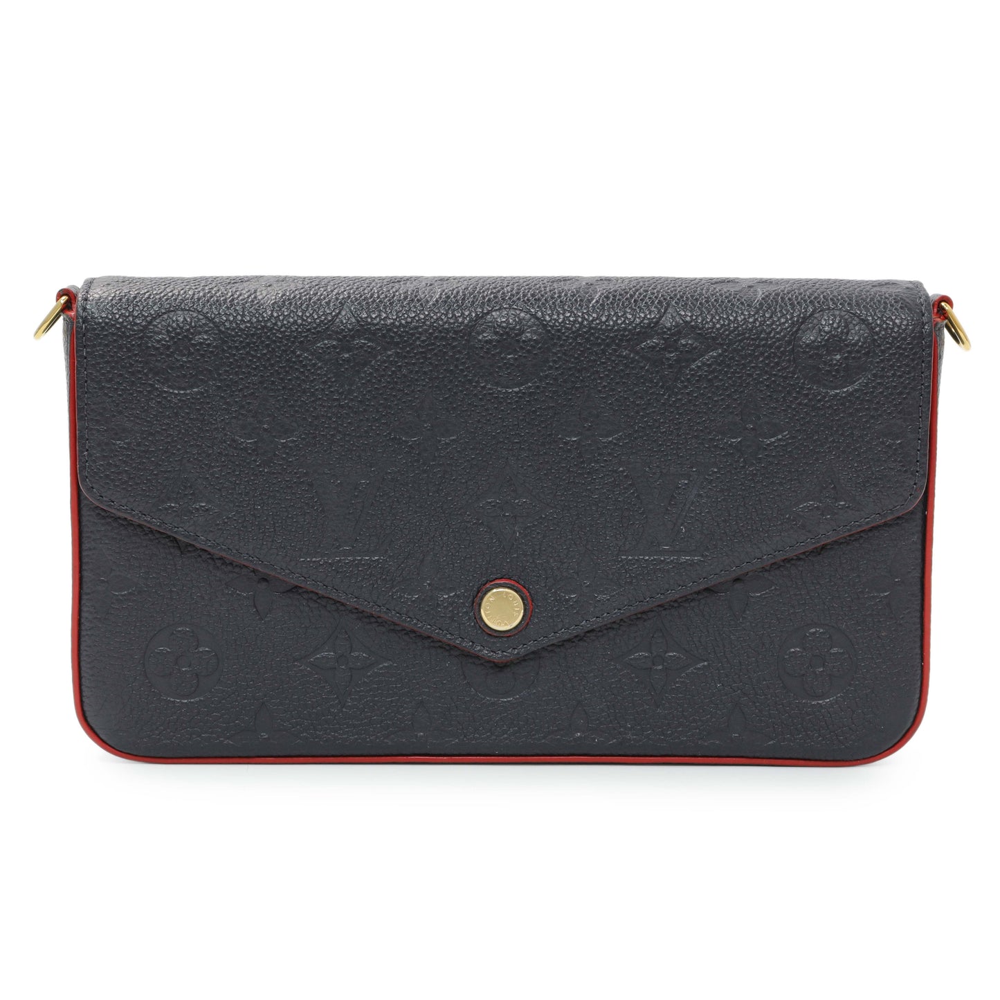 Exclusive Louis Vuitton Marine Rouge Empreinte Felicie Pochette — Side View