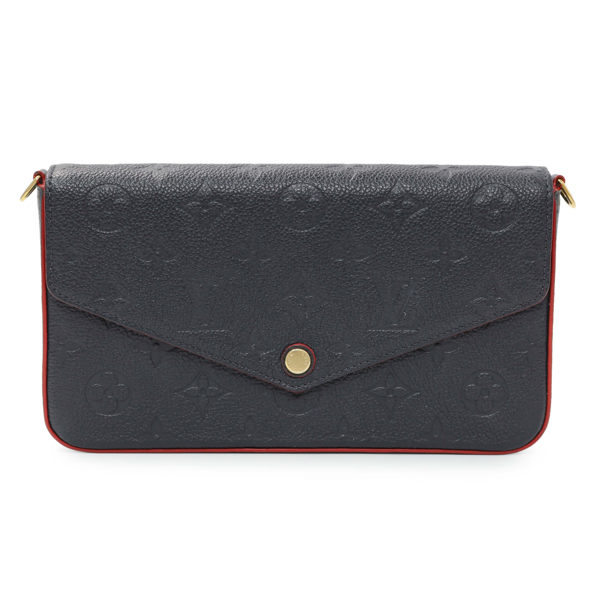 Exclusive Louis Vuitton Marine Rouge Empreinte Felicie Pochette — Side View