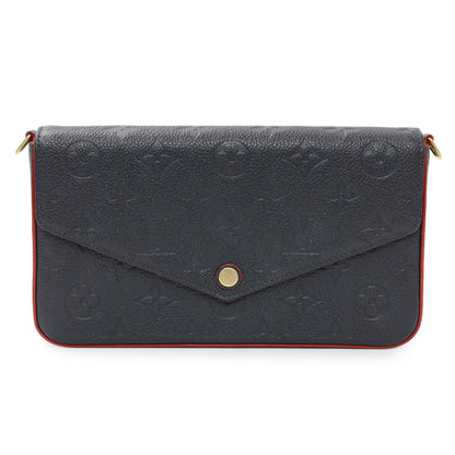 Exclusive Louis Vuitton Marine Rouge Empreinte Felicie Pochette — Side View