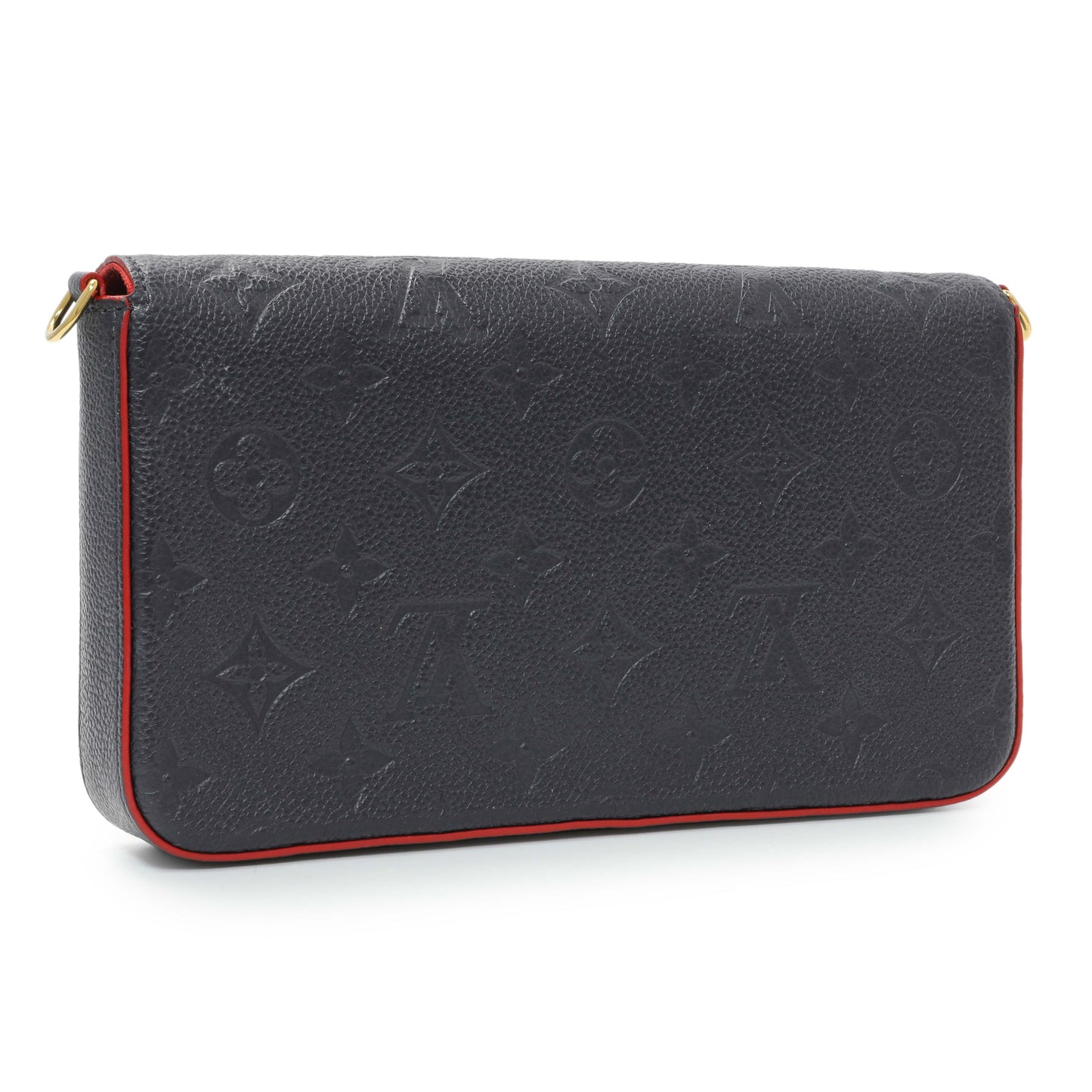 Exclusive Louis Vuitton Marine Rouge Empreinte Felicie Pochette — Back View