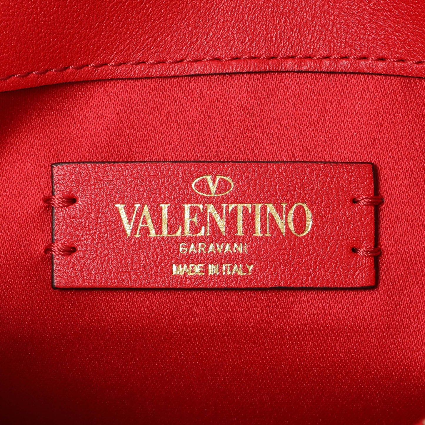 Exclusive Valentino Smooth Calfskin Mini VRing Crossbody Bag — Detail View