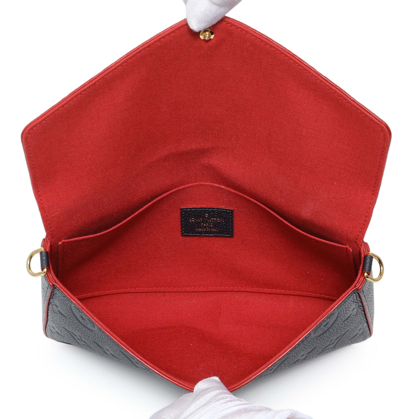 Exclusive Louis Vuitton Marine Rouge Empreinte Felicie Pochette — Detail View