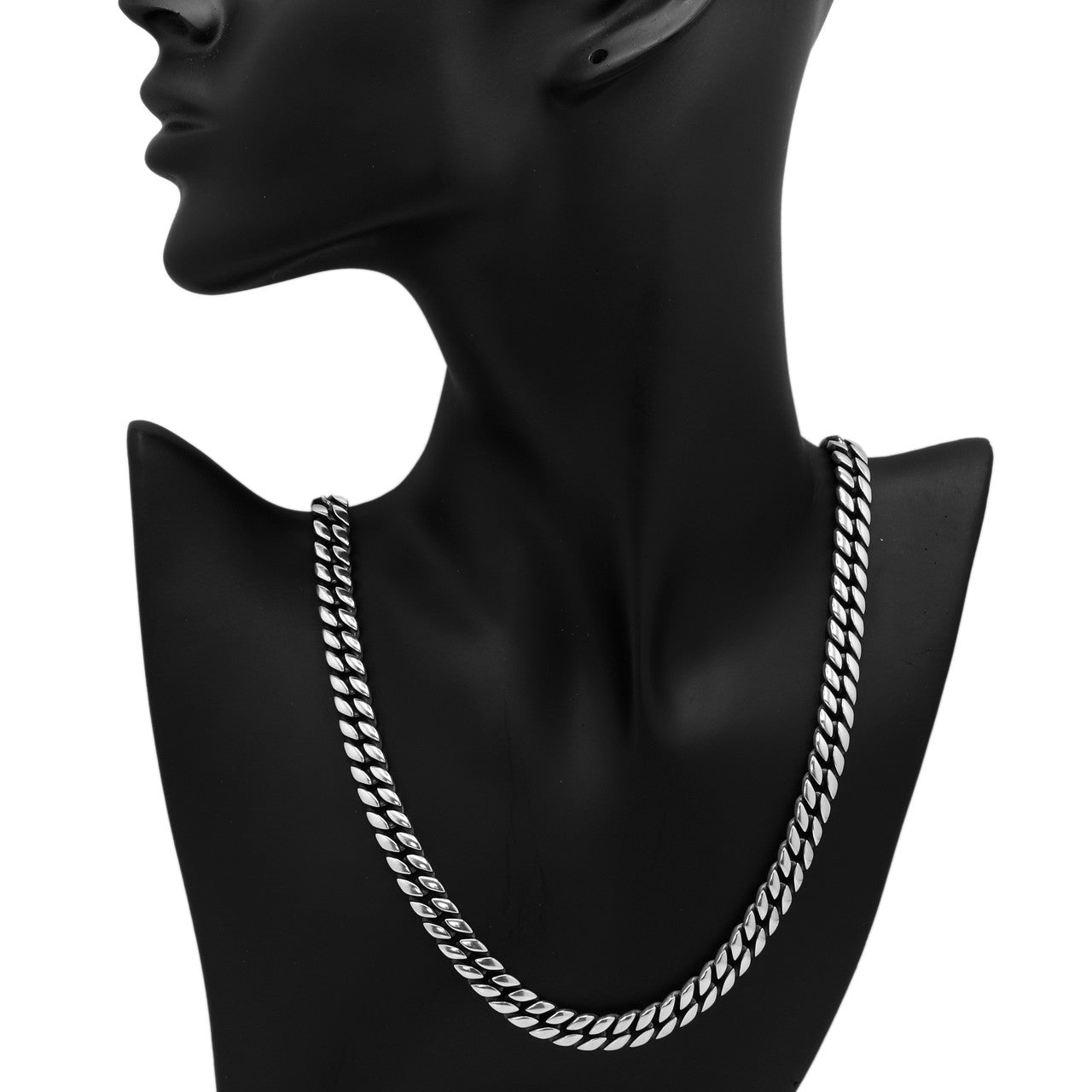 Exclusive David Yurman Sterling Silver Curb Chain Necklace — Top View
