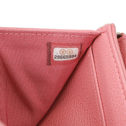 Exclusive Chanel Pink Quilted Grained Calfskin CC Box Flap Wallet — Alternate View 10