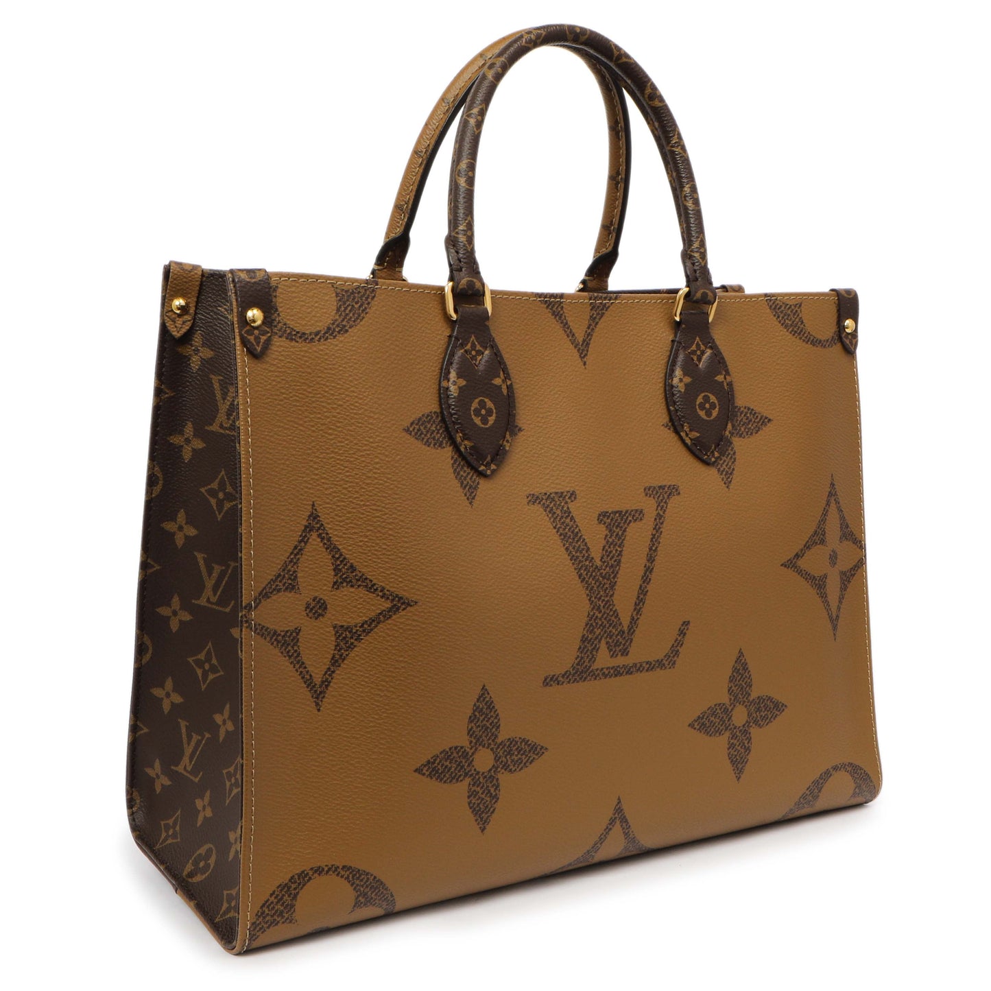Exclusive Louis Vuitton Reverse Monogram Giant Onthego MM — Side View