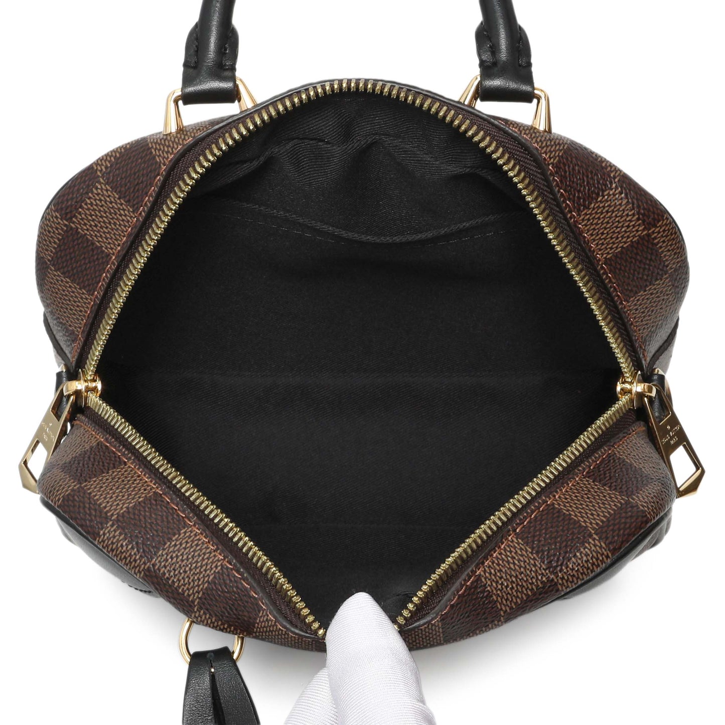 Exclusive Louis Vuitton Damier Ebene Valisette Souple BB — Top View