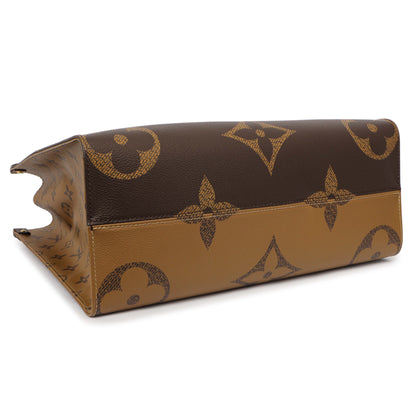 Exclusive Louis Vuitton Reverse Monogram Giant Onthego MM — Back View