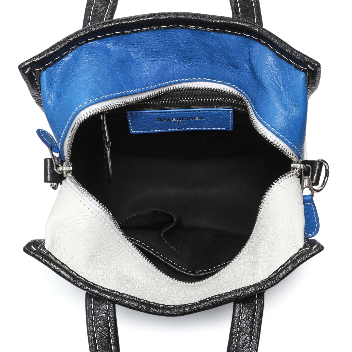 Exclusive Balenciaga Agneau XS Bazar Shopper Tote — Top View