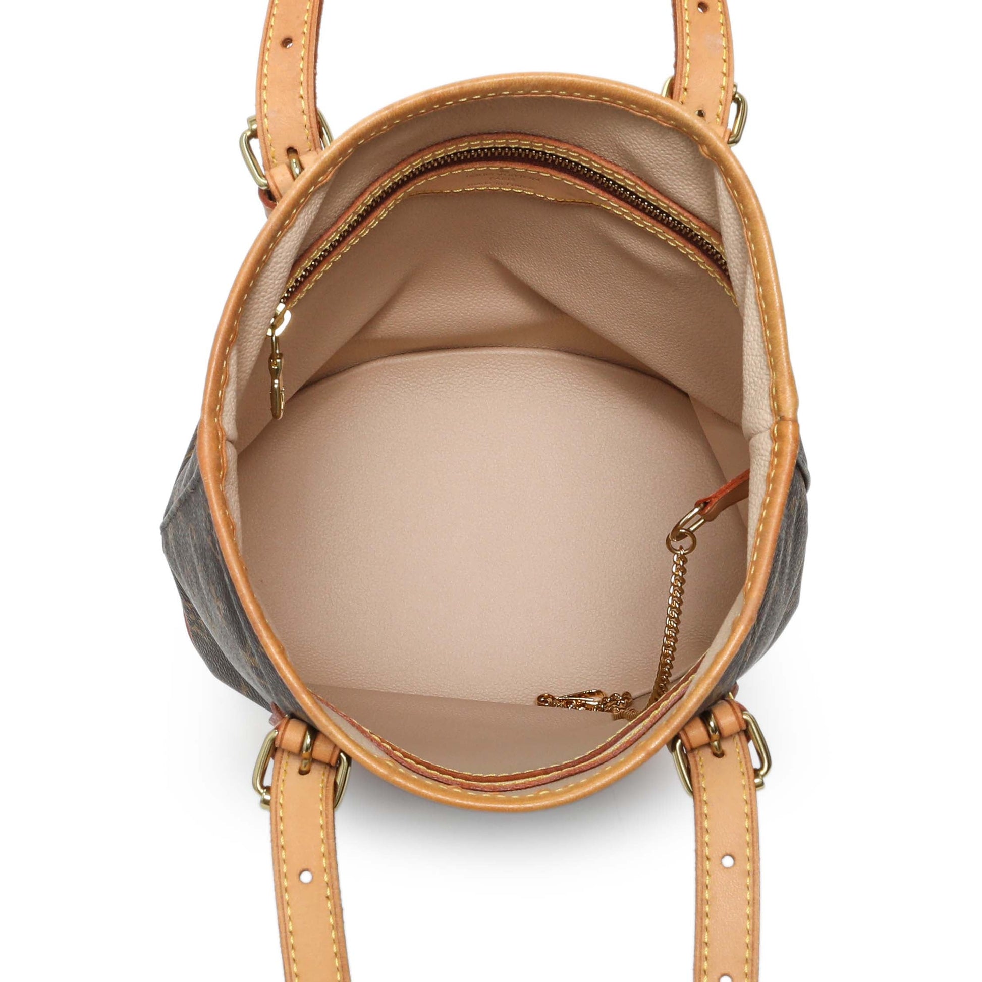 Exclusive Louis Vuitton Monogram Petit Bucket 23 — Top View