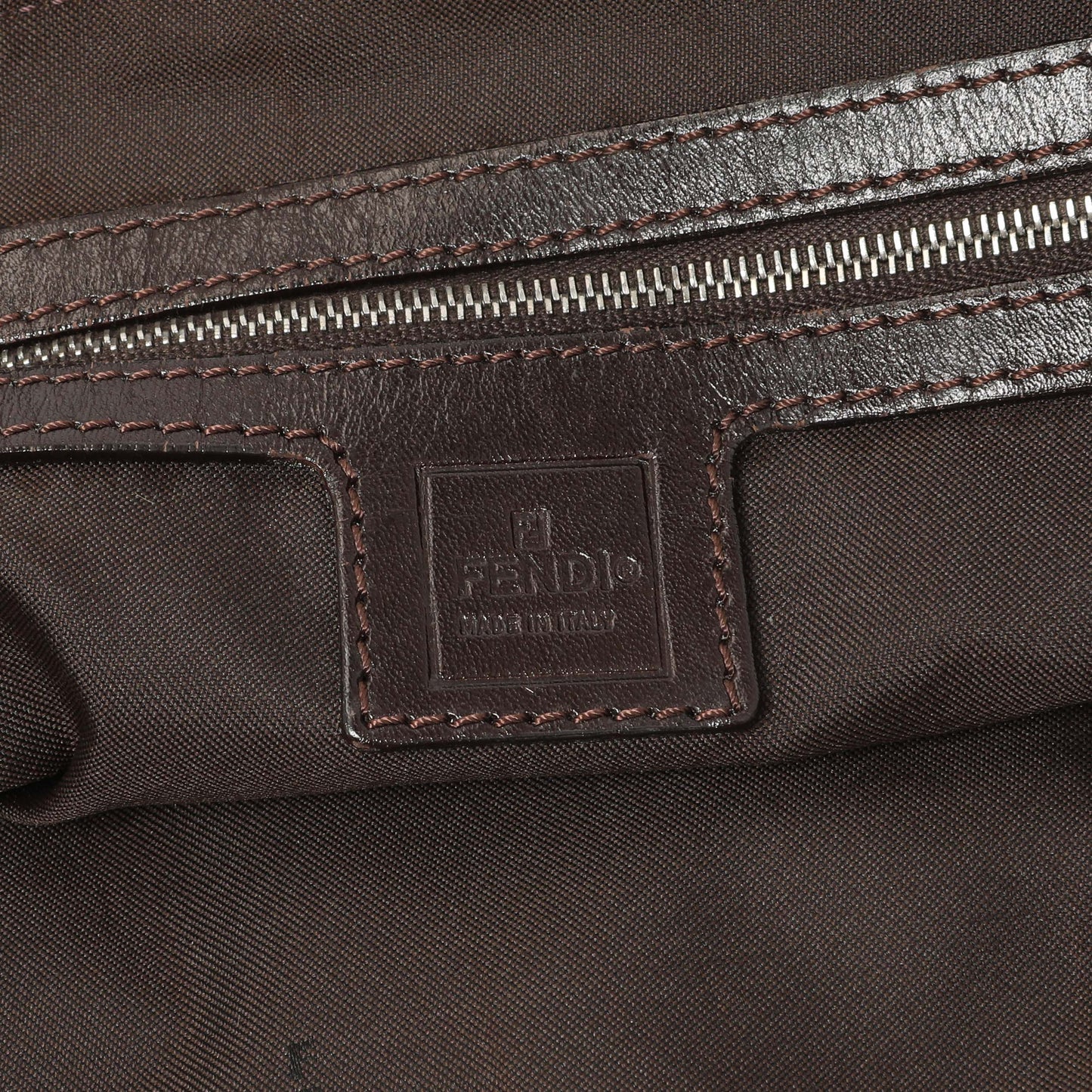Exclusive Fendi Zucca Mama Baguette Zip Shoulder Bag — Alternate View 9