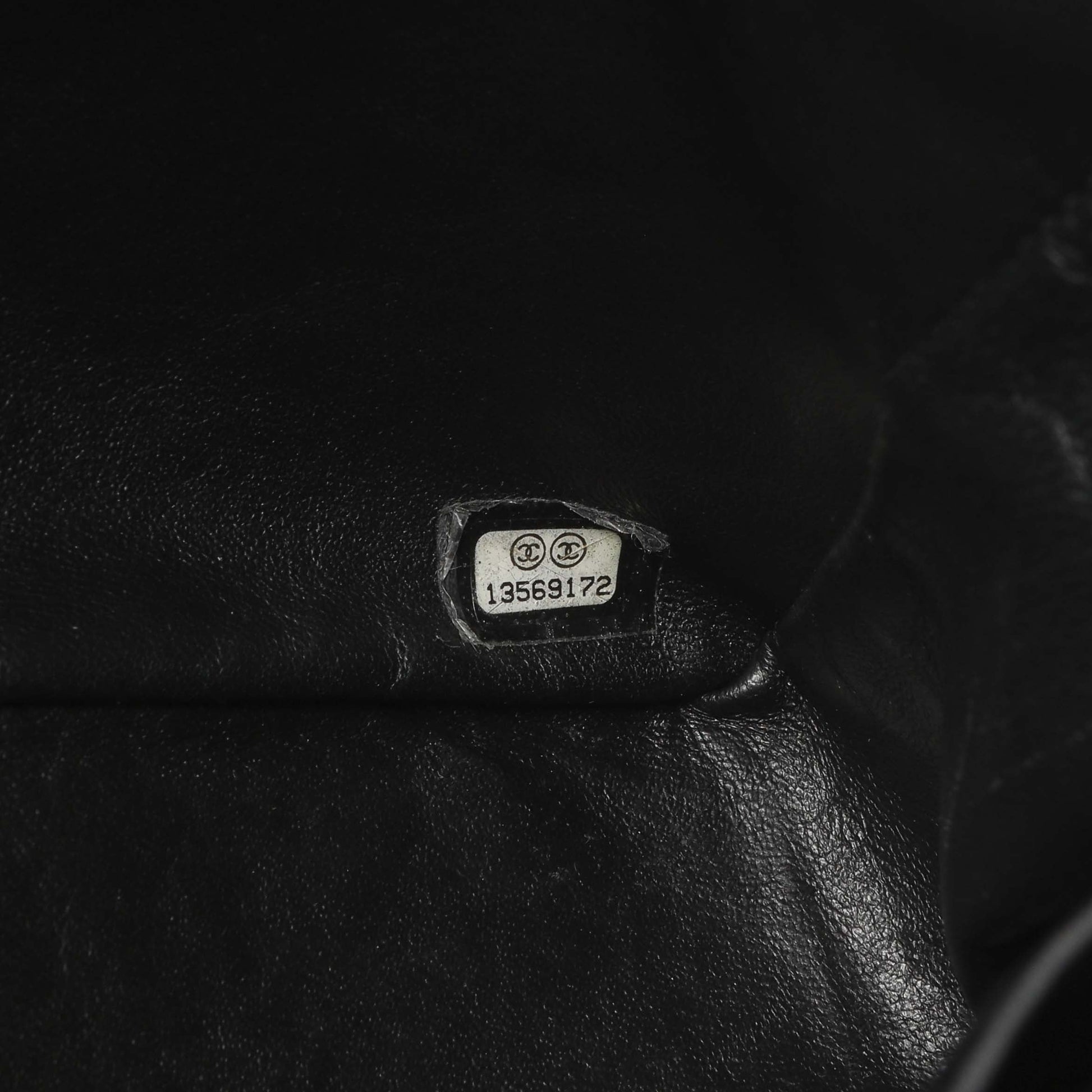 Exclusive Chanel Black Quilted Caviar Jumbo Single Flap — Alternate View 10