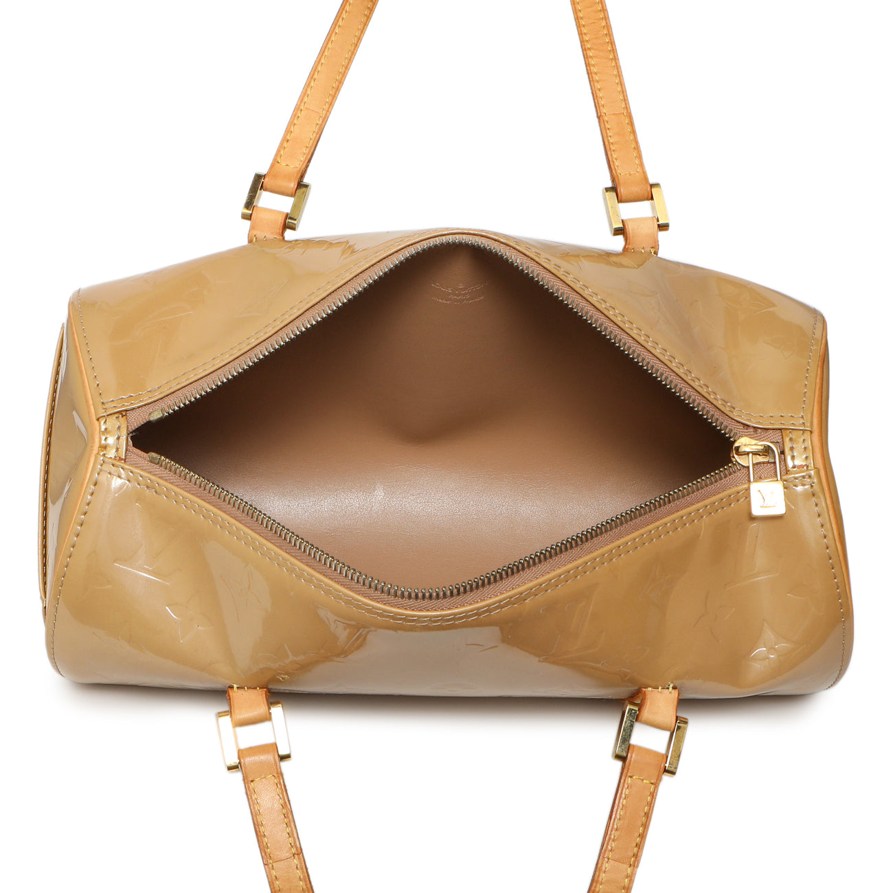 Exclusive Louis Vuitton Beige Vernis Bedford — Top View