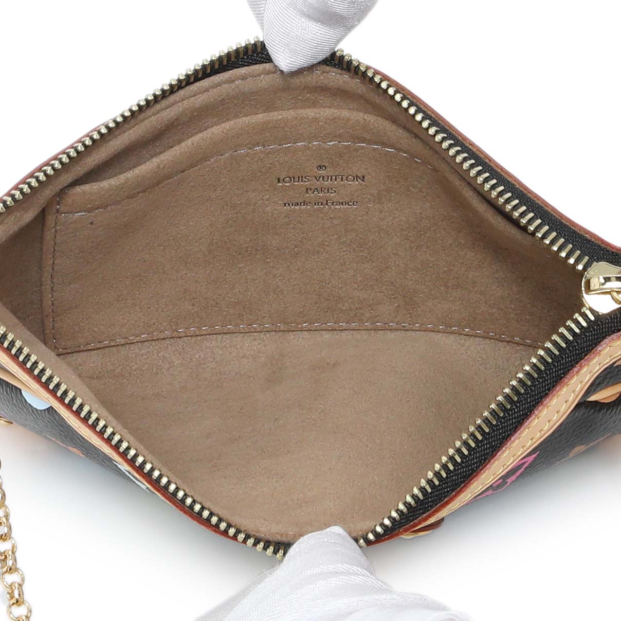 Exclusive Louis Vuitton Monogram Multicolor Pochette Milla MM — Top View