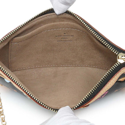 Exclusive Louis Vuitton Monogram Multicolor Pochette Milla MM — Top View