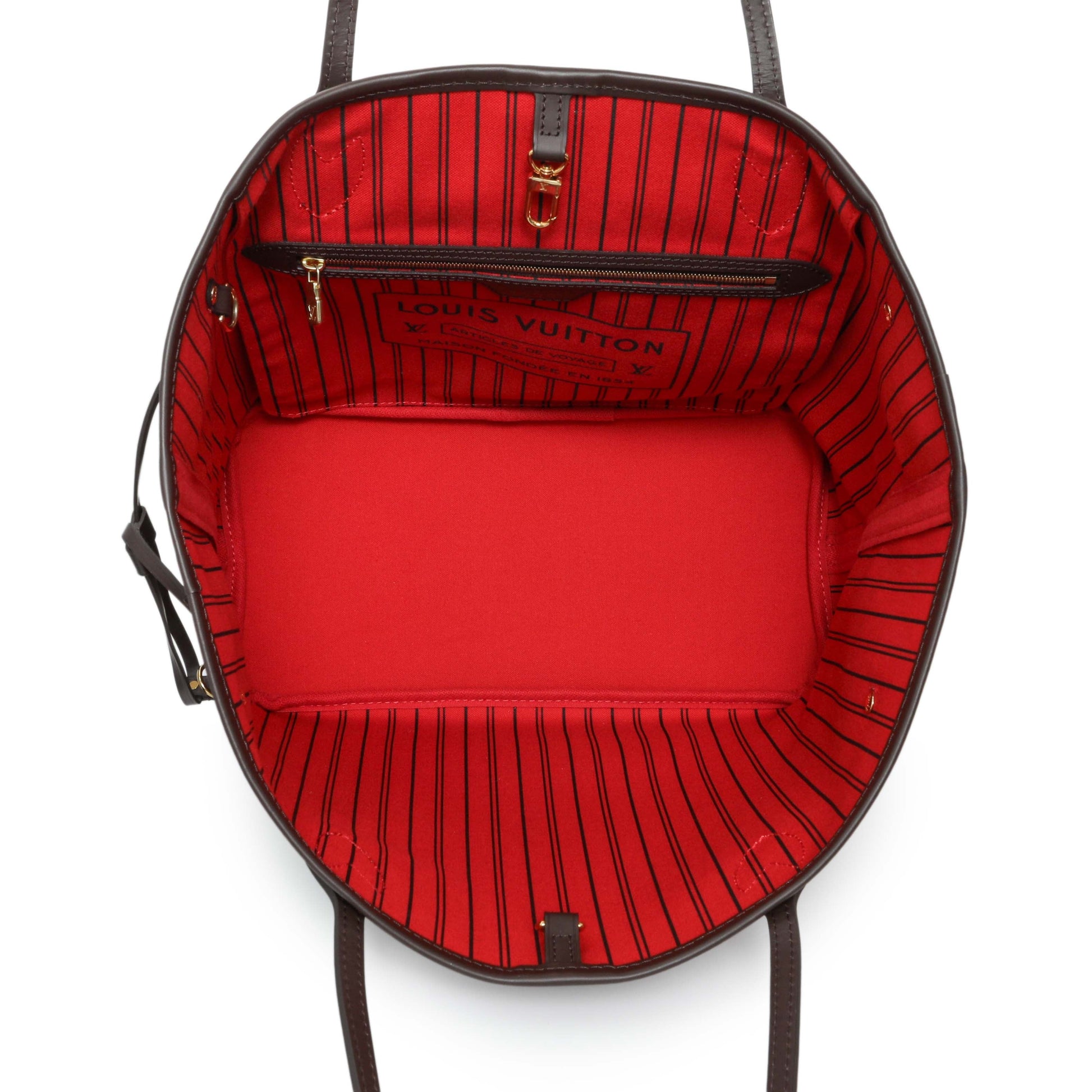 Exclusive Louis Vuitton Damier Ebene Neo Neverfull MM — Top View