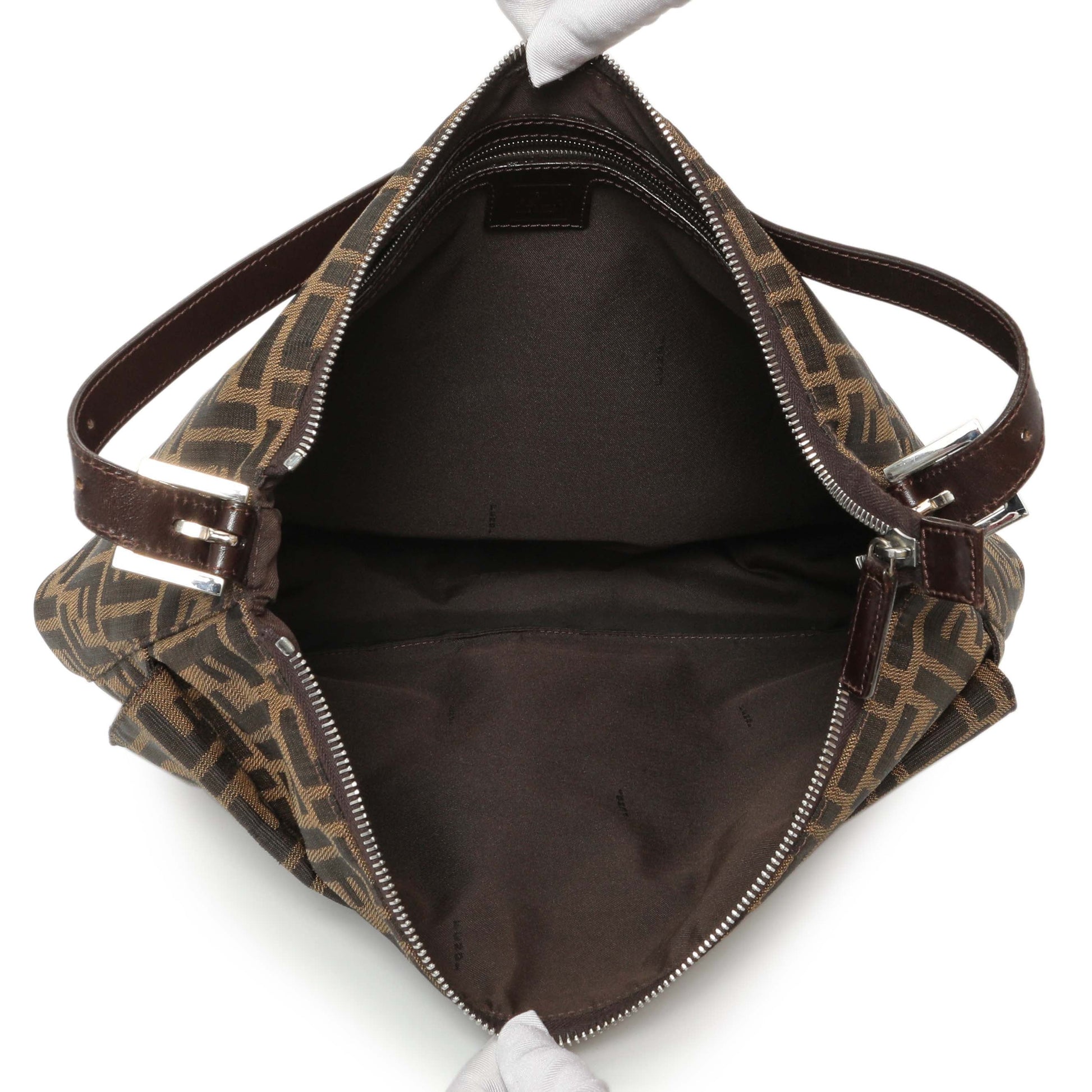Exclusive Fendi Zucca Mama Baguette Zip Shoulder Bag — Alternate View 8