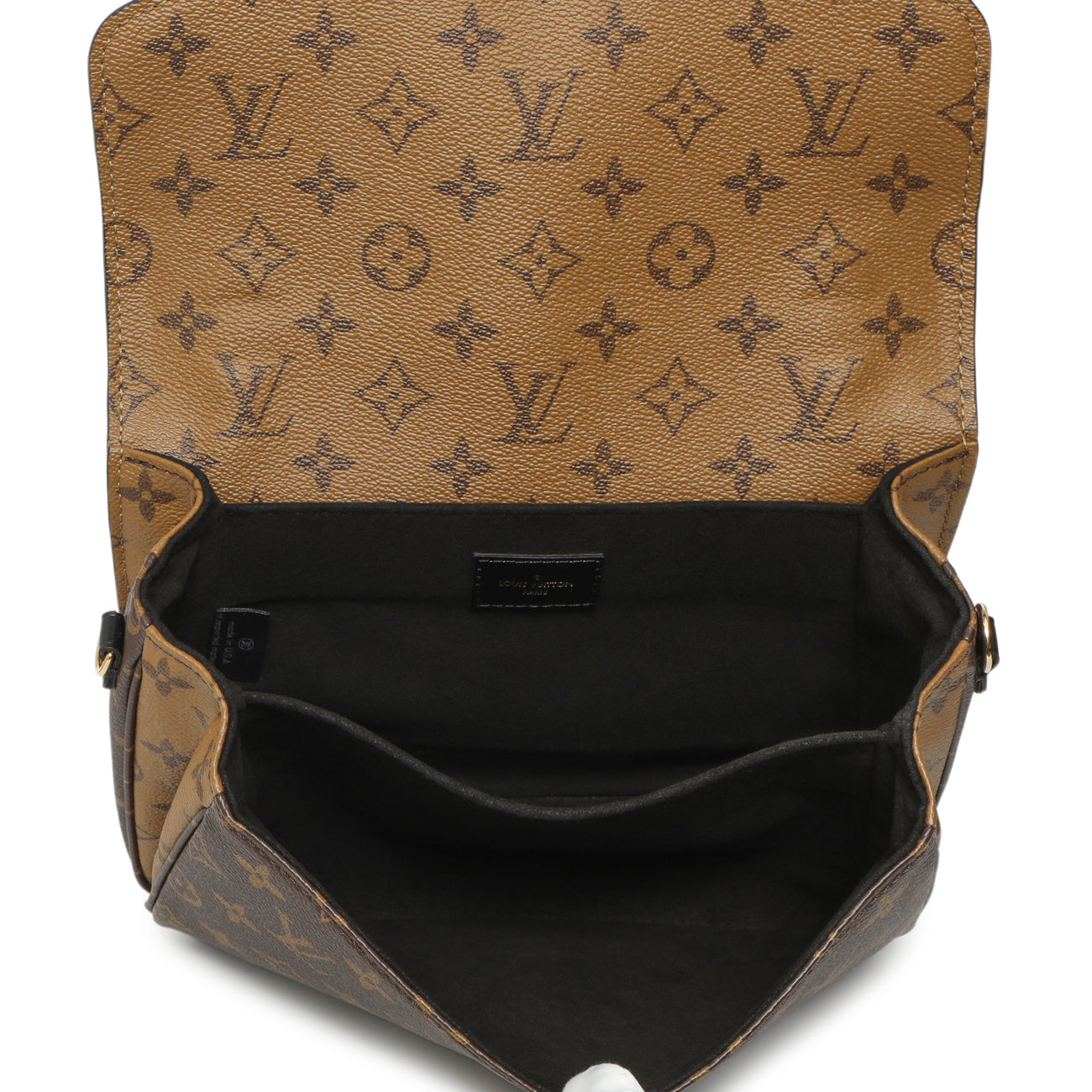 Exclusive Louis Vuitton Monogram Reverse Pochette Metis — Top View