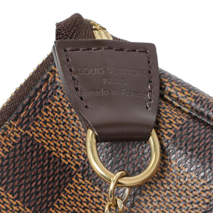 Exclusive Louis Vuitton Damier Ebene Mini Pochette Accessories — Detail View