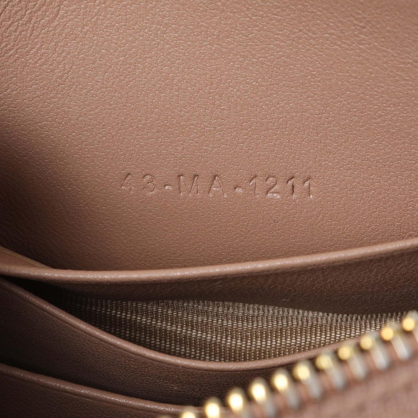 Exclusive Christian Dior Calfskin Cannage Caro Zipped Pouch With Chain — Alternate View 10