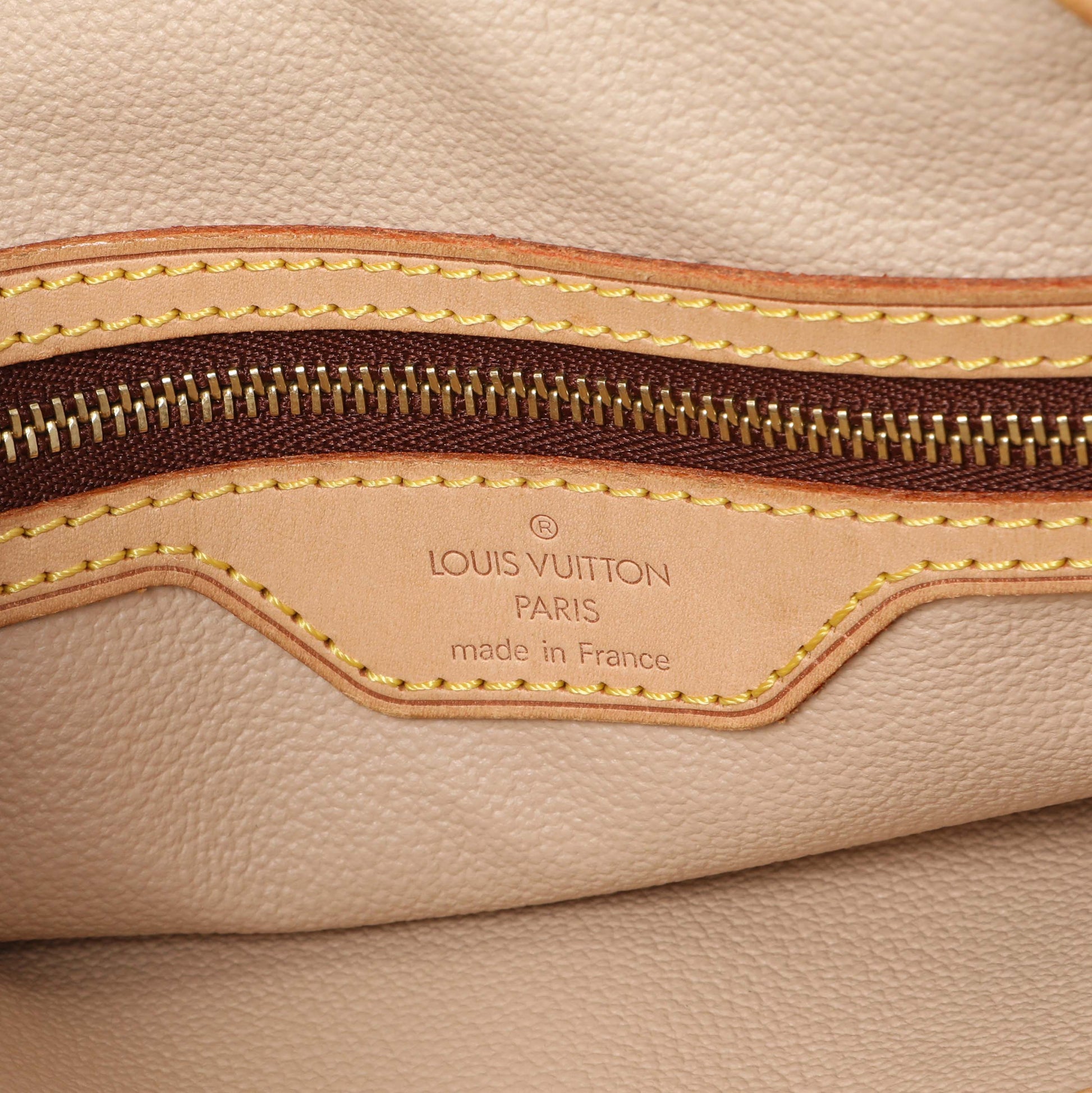 Exclusive Louis Vuitton Monogram Petit Bucket 23 — Detail View