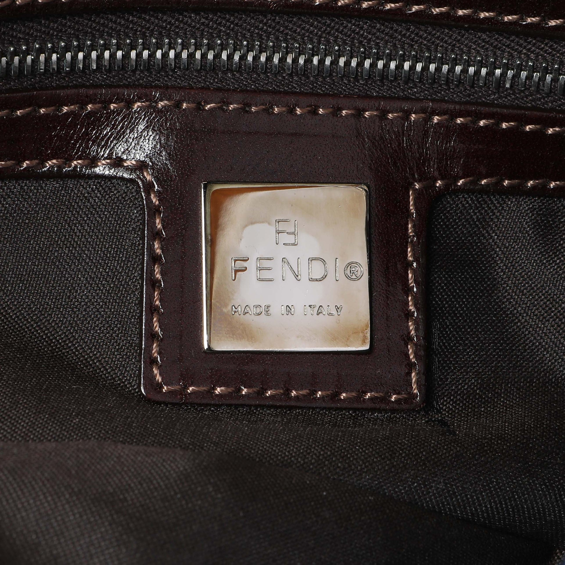 Exclusive Fendi Blue Denim Baguette — Detail View