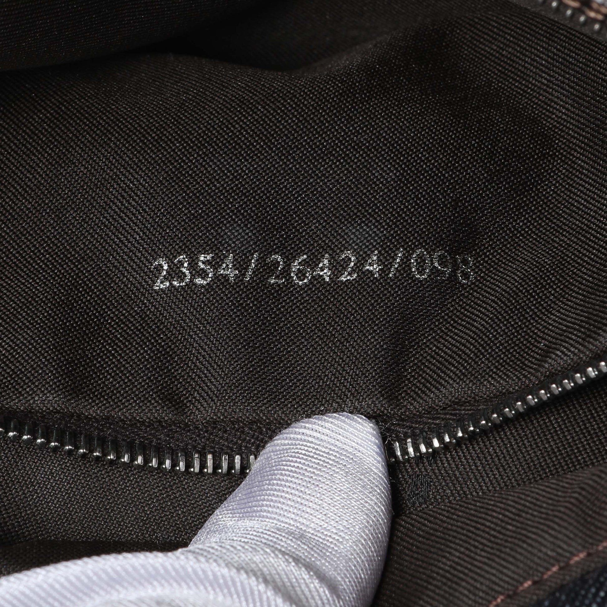 Exclusive Fendi Blue Denim Baguette — Lifestyle View