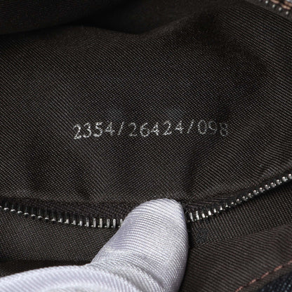 Exclusive Fendi Blue Denim Baguette — Lifestyle View