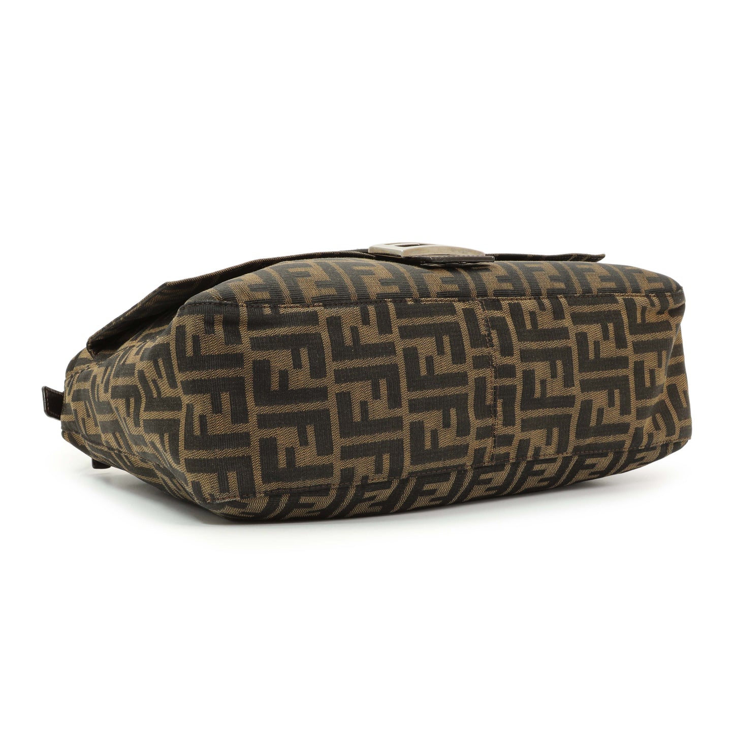 Exclusive Fendi Zucca Mama Baguette Zip Shoulder Bag — Back View