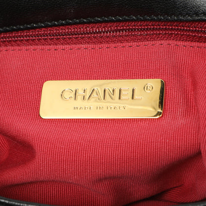 Exclusive Chanel Black Quilted Lambskin Medium 19 Flap — Alternate View 10