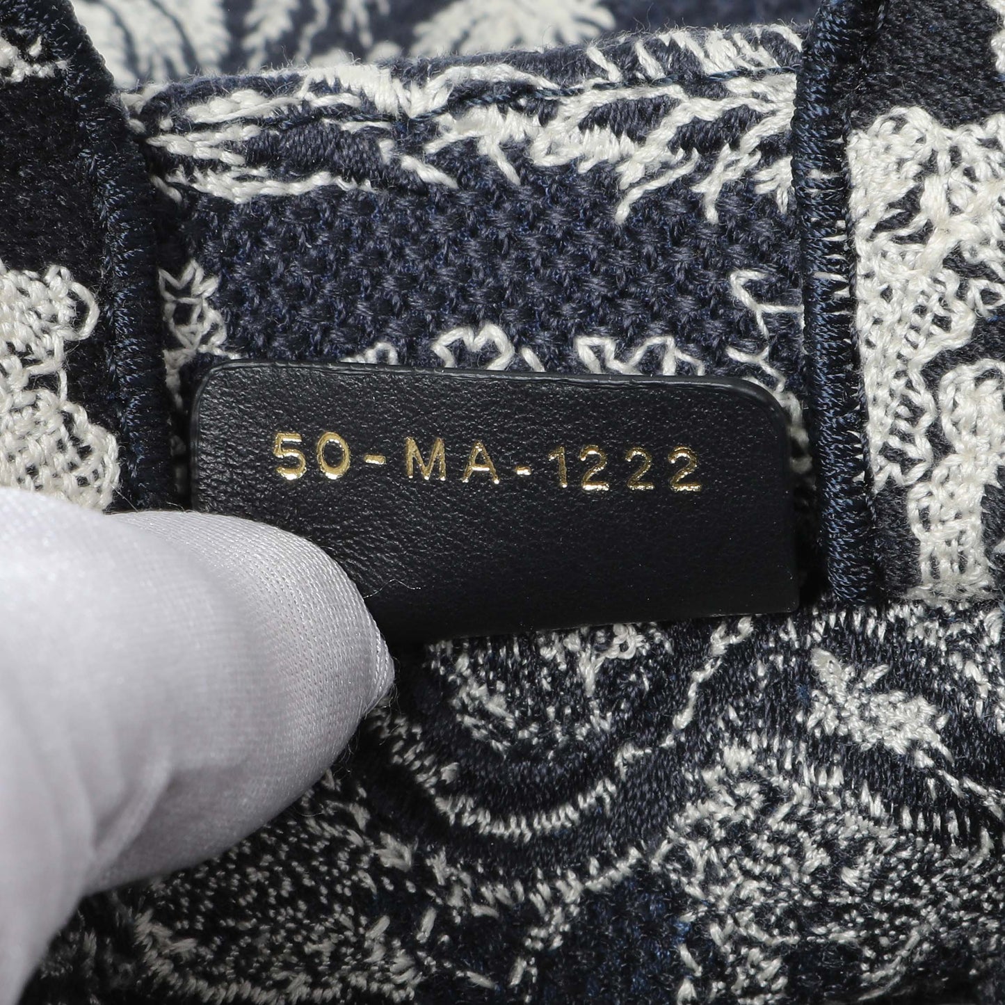 Exclusive Christian Dior Canvas Toile de Jouy Reverse Embroidered Mini Book Tote Phone Bag — Lifestyle View
