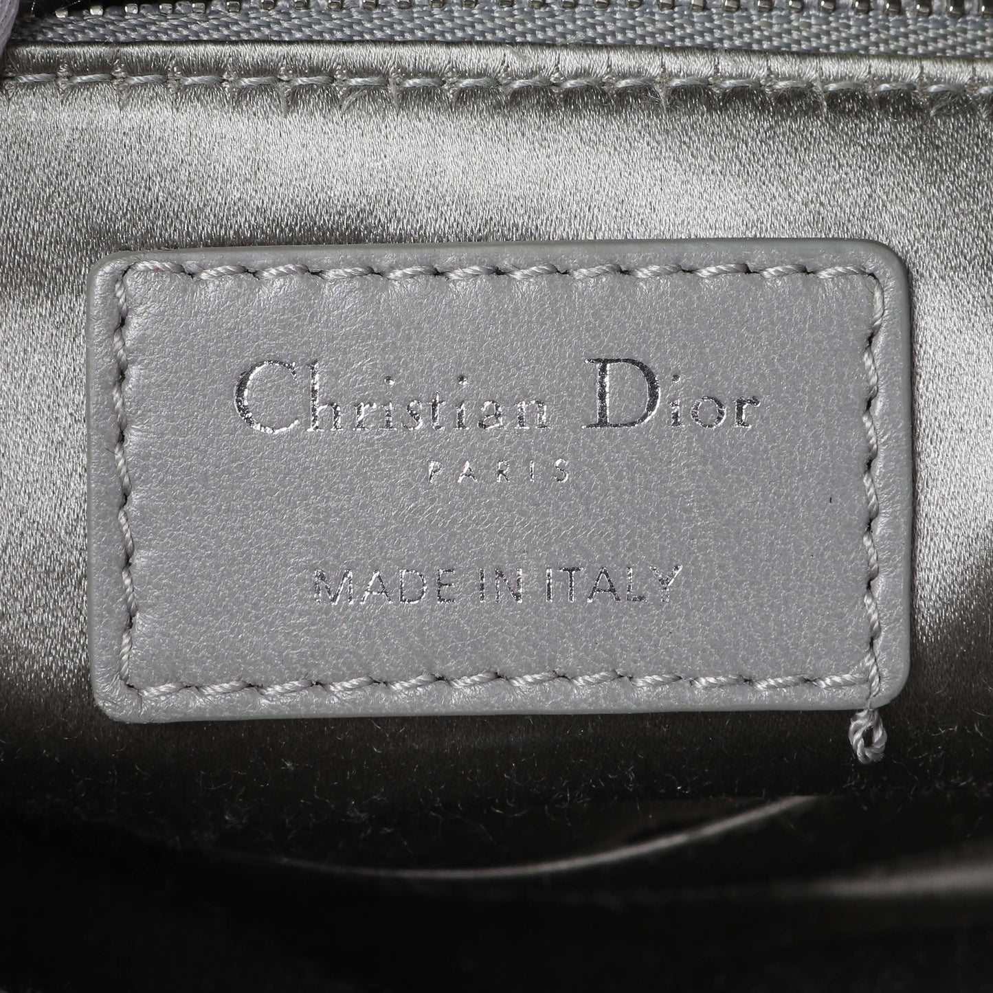 Exclusive Christian Dior Satin Crystal Cannage Mini Lady Dior — Alternate View 9