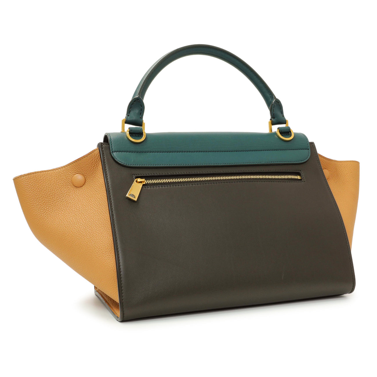 Exclusive Celine Tricolor Calfskin Small Trapeze — Side View
