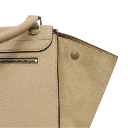 Exclusive Celine Dune Drummed Calfskin & Suede Medium Trapeze — Alternate View 11