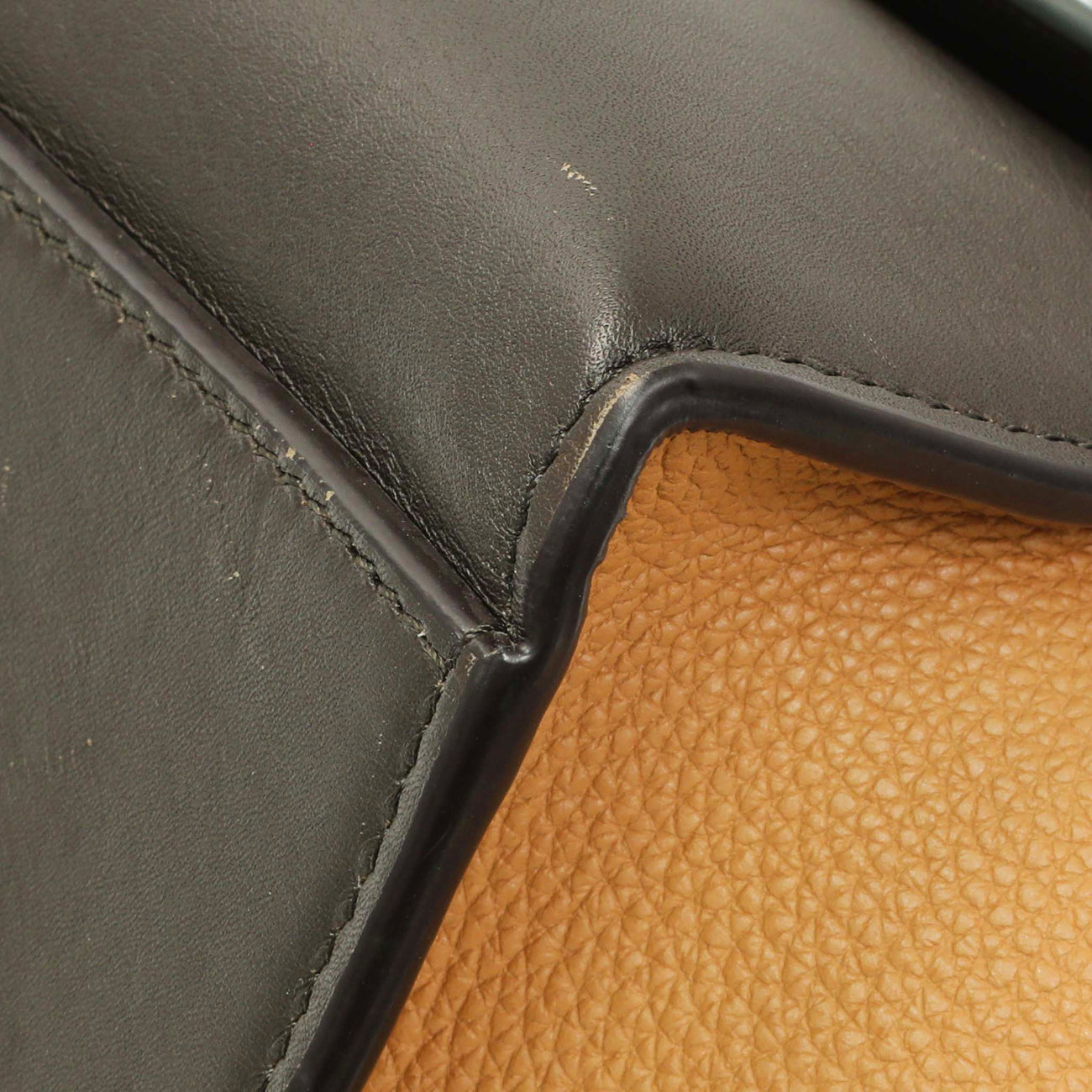 Exclusive Celine Tricolor Calfskin Small Trapeze — Detail View