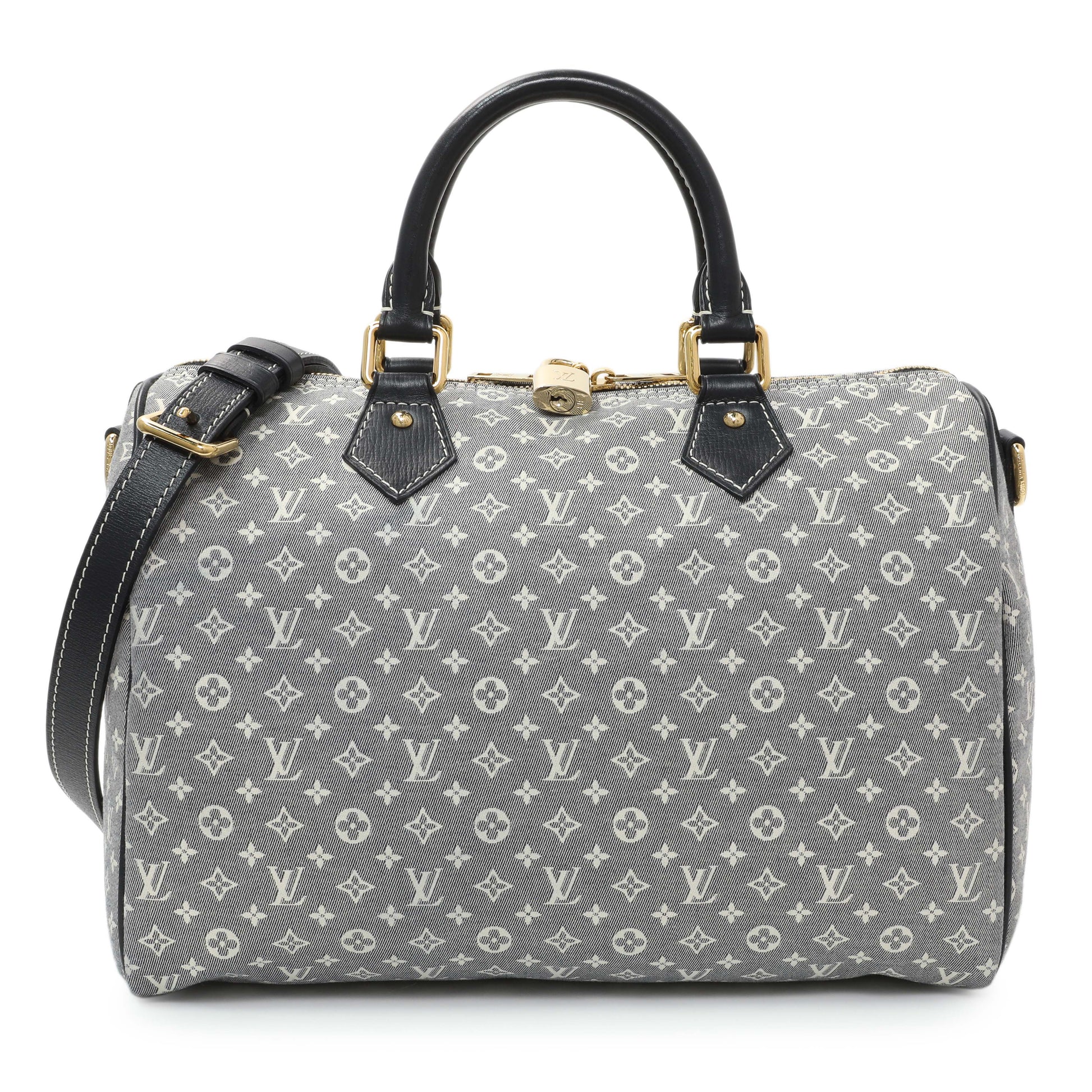 Exclusive Louis Vuitton Encre Monogram Idylle Speedy Bandouliere 30 — Front View