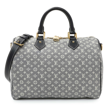 Exclusive Louis Vuitton Encre Monogram Idylle Speedy Bandouliere 30 — Front View