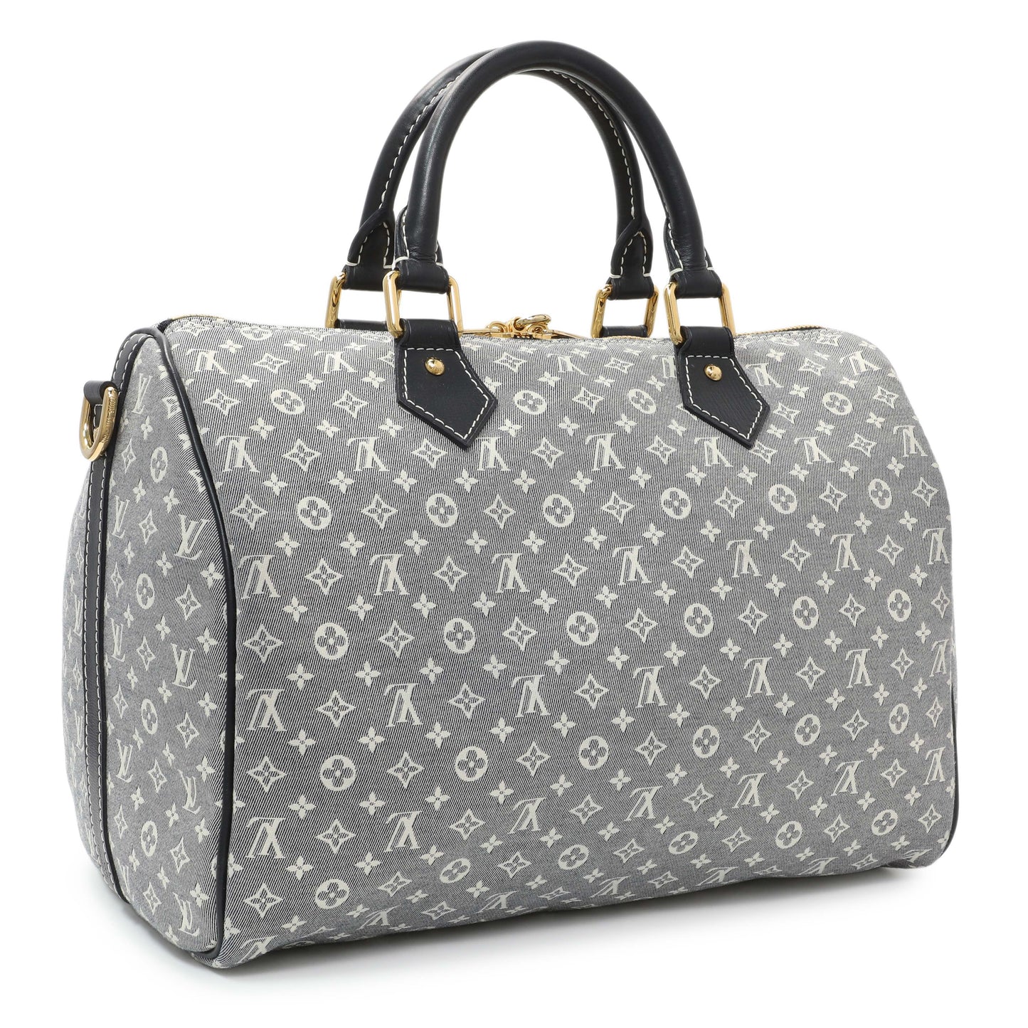 Exclusive Louis Vuitton Encre Monogram Idylle Speedy Bandouliere 30 — Side View