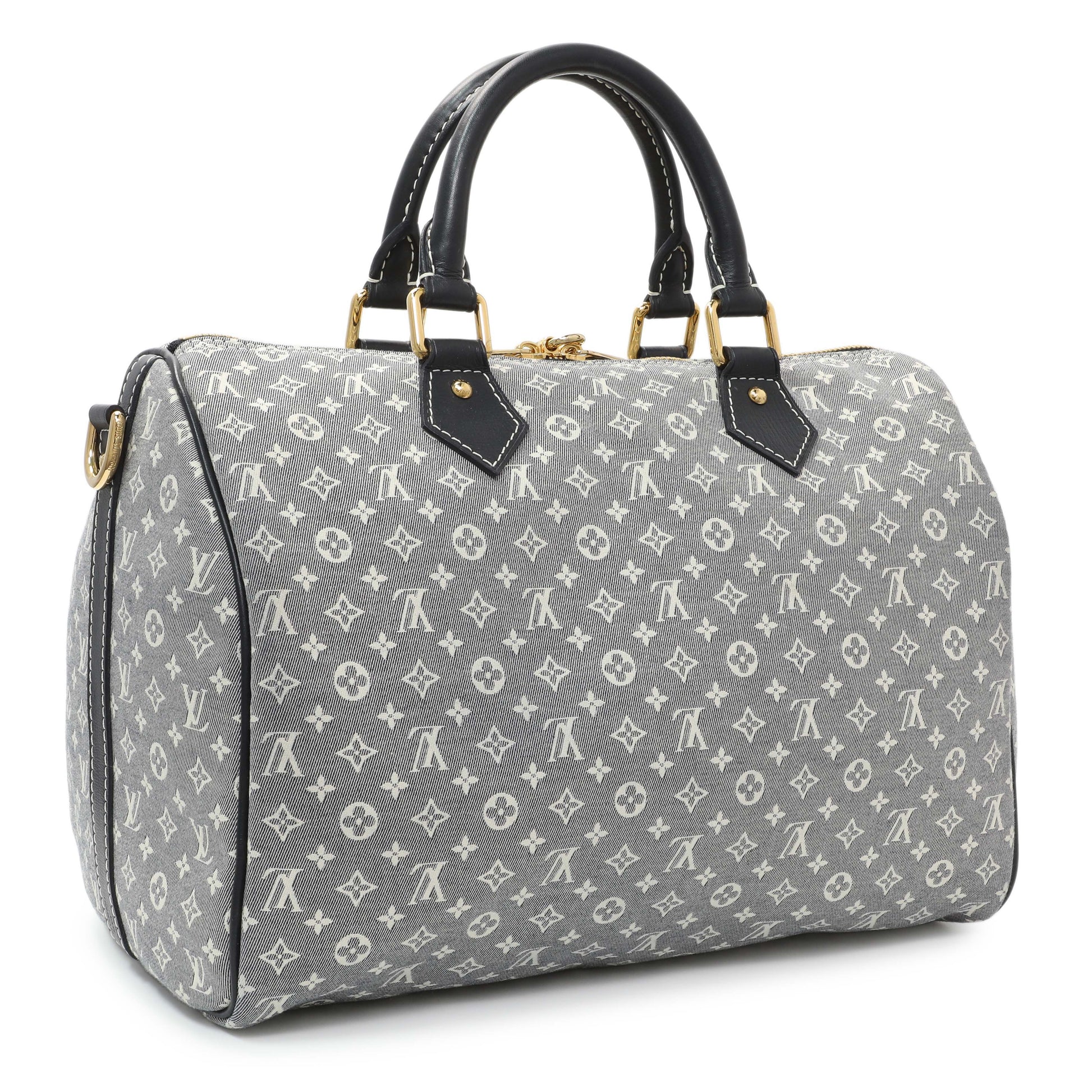 Exclusive Louis Vuitton Encre Monogram Idylle Speedy Bandouliere 30 — Side View