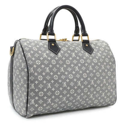 Exclusive Louis Vuitton Encre Monogram Idylle Speedy Bandouliere 30 — Side View