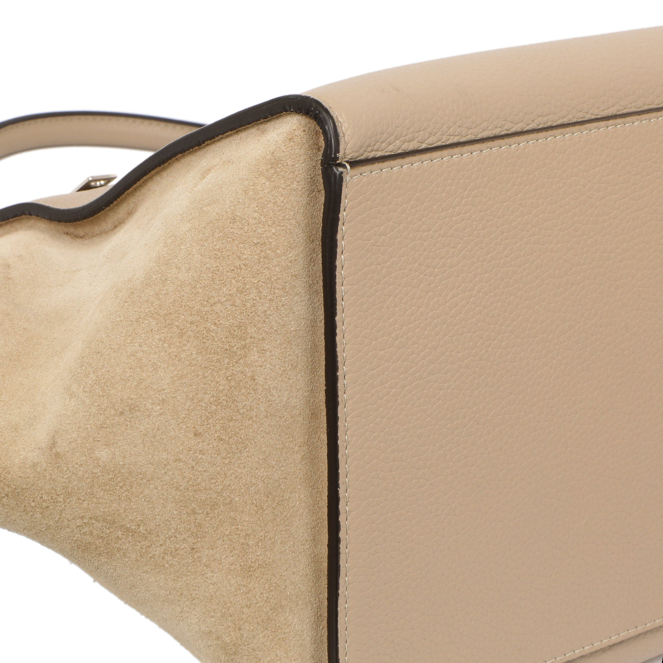 Exclusive Celine Dune Drummed Calfskin & Suede Medium Trapeze — Lifestyle View