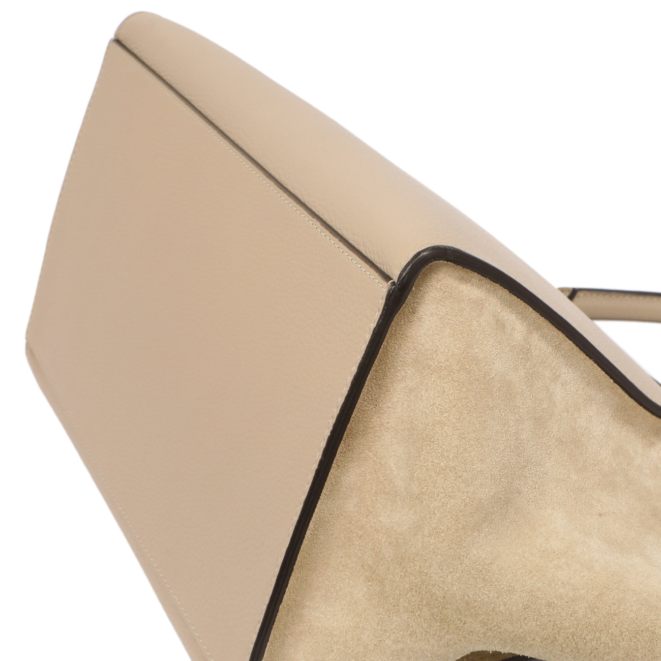Exclusive Celine Dune Drummed Calfskin & Suede Medium Trapeze — Alternate View 7