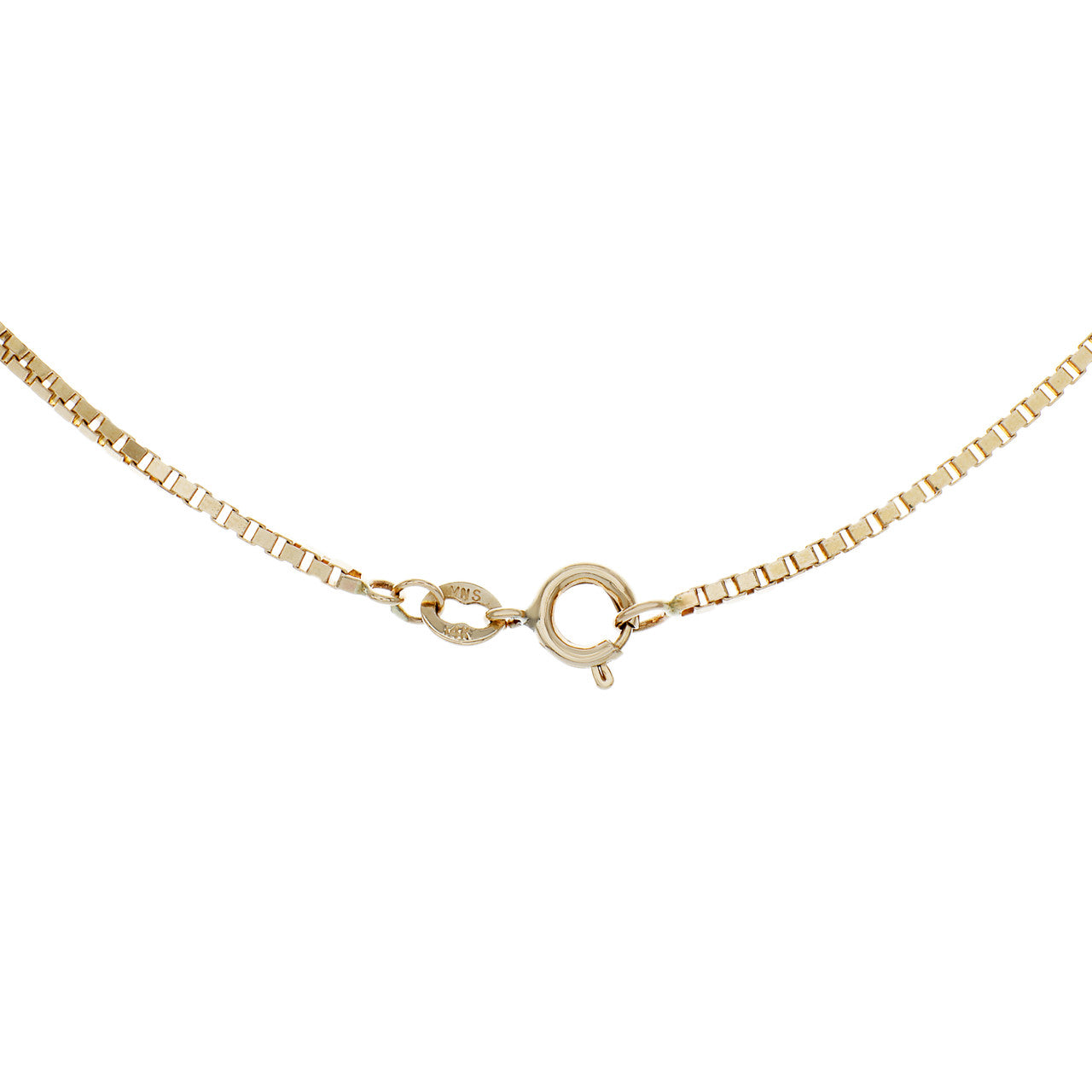 Exclusive 14K Yellow Gold Spherical Pendant Necklace — Side View