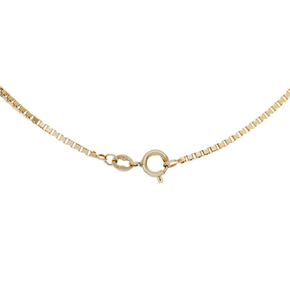 Exclusive 14K Yellow Gold Spherical Pendant Necklace — Side View