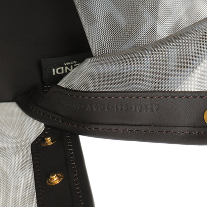 Exclusive Fendi Mesh Vitello Century FF 1974 Mini Peekaboo Defender Cover — Lifestyle View