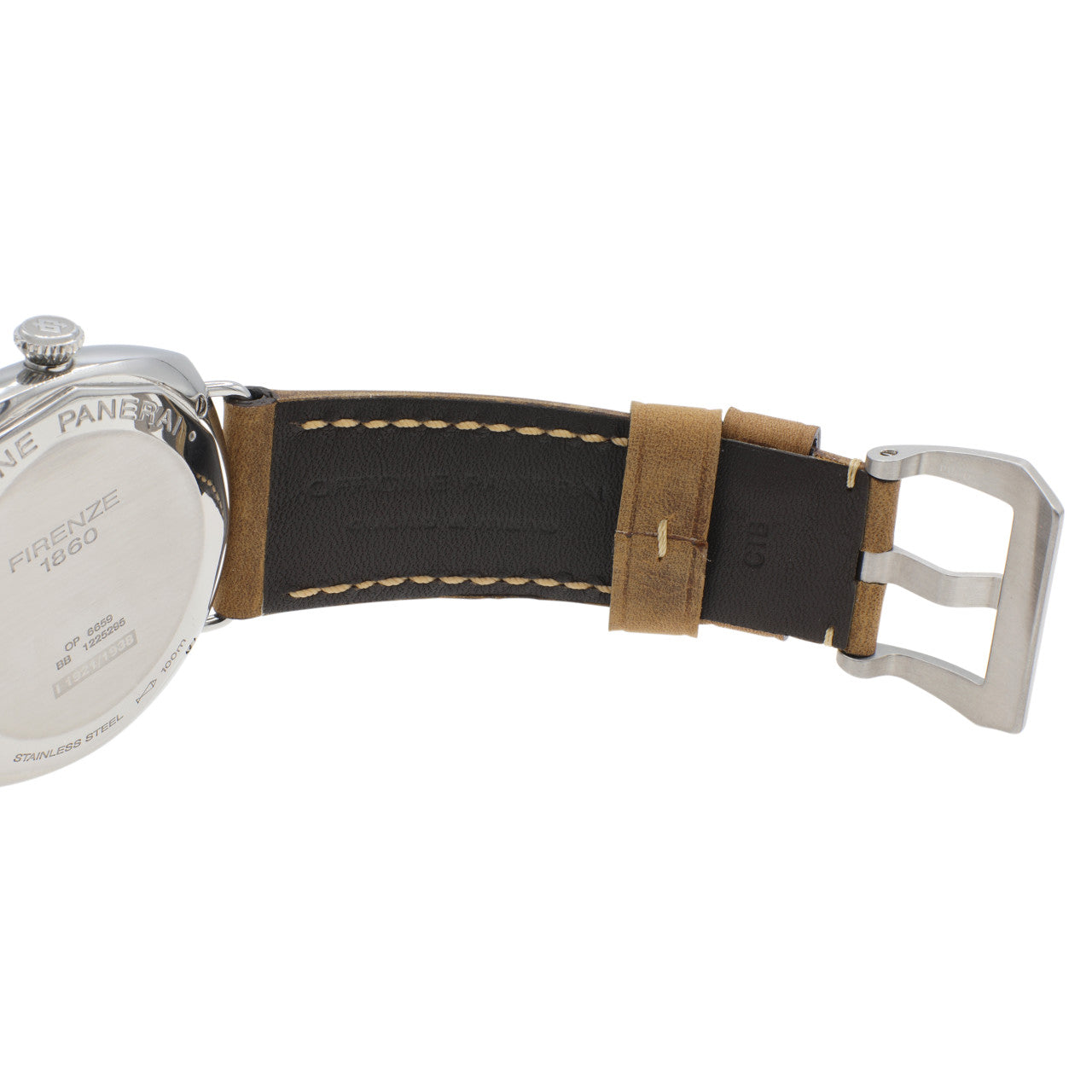 Exclusive Panerai Stainless Steel Radiomir 1938  PAM00232 — Detail View