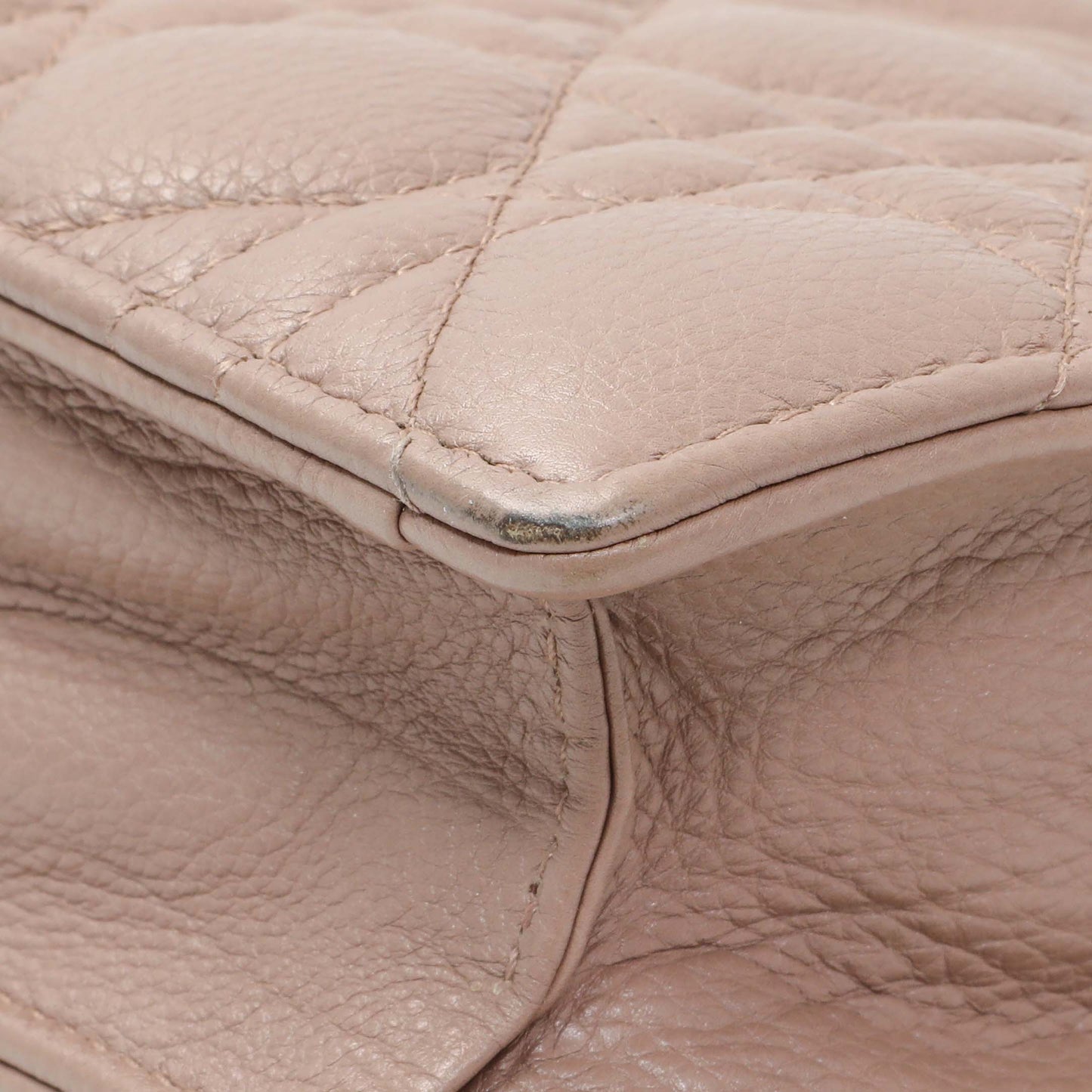 Exclusive Christian Dior Calfskin Cannage Caro Zipped Pouch With Chain — Alternate View 7