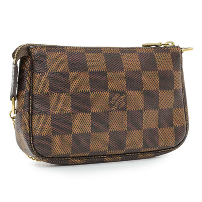 Exclusive Louis Vuitton Damier Ebene Mini Pochette Accessories — Side View